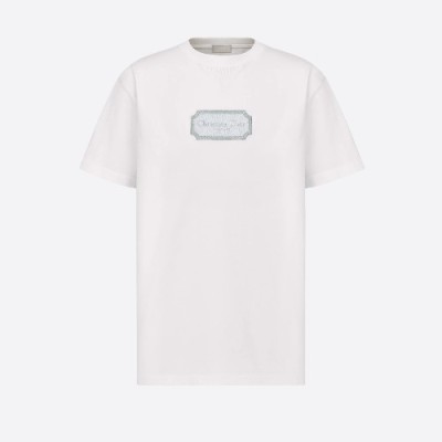 레플리카 디올 캐주얼 핏 티셔츠 화이트