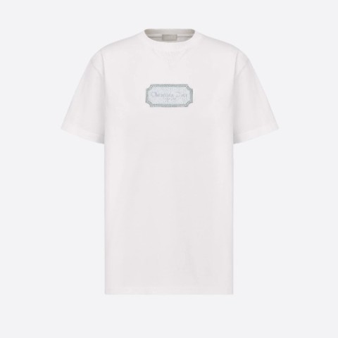 레플리카 디올 캐주얼 핏 티셔츠 화이트