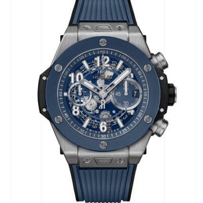 레플리카 위블로 유니코 빅뱅 티타늄 블루 Hublot UNICO BIG BANG Titanium Blue Ceramic