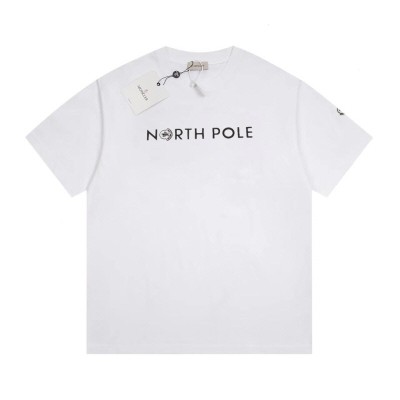 레플리카 몽클레어 NORTH POLE 레터링 반팔티셔츠 화이트